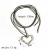 Wholesale Unisex Geometric Wax Rope Stainless Steel Necklace With Pvd Furnace Vacuum Real Gold Plating