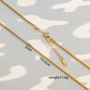Wholesale Unisex Gold Electroplated Ushaped Stainless Steel Snake Bone Chain Necklace