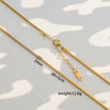 Wholesale Unisex Gold Electroplated Ushaped Stainless Steel Snake Bone Chain Necklace