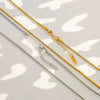 Wholesale Unisex Gold Electroplated Ushaped Stainless Steel Snake Bone Chain Necklace