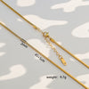 Wholesale Unisex Gold Electroplated Ushaped Stainless Steel Snake Bone Chain Necklace