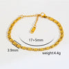 Wholesale Unisex Gold Plated Stainless Steel Anklet With Small Round Beads Luxury Jewelry