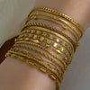 Wholesale Unisex Gold Plated Stainless Steel Anklet With Small Round Beads Luxury Jewelry