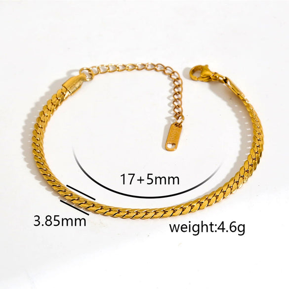 Wholesale Unisex Gold Plated Stainless Steel Anklet With Small Round Beads Luxury Jewelry