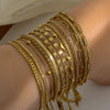 Wholesale Unisex Gold Plated Stainless Steel Anklet With Small Round Beads Luxury Jewelry