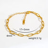 Wholesale Unisex Gold Plated Stainless Steel Anklet With Small Round Beads Luxury Jewelry