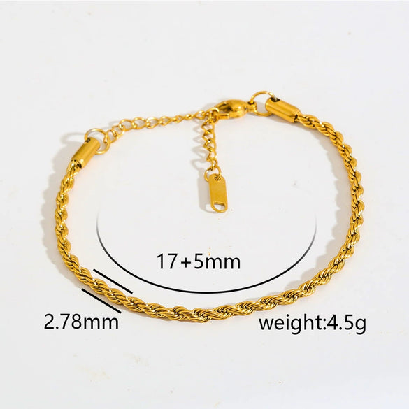 Wholesale Unisex Gold Plated Stainless Steel Anklet With Small Round Beads Luxury Jewelry