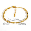 Wholesale Unisex Gold Plated Stainless Steel Anklet With Small Round Beads Luxury Jewelry