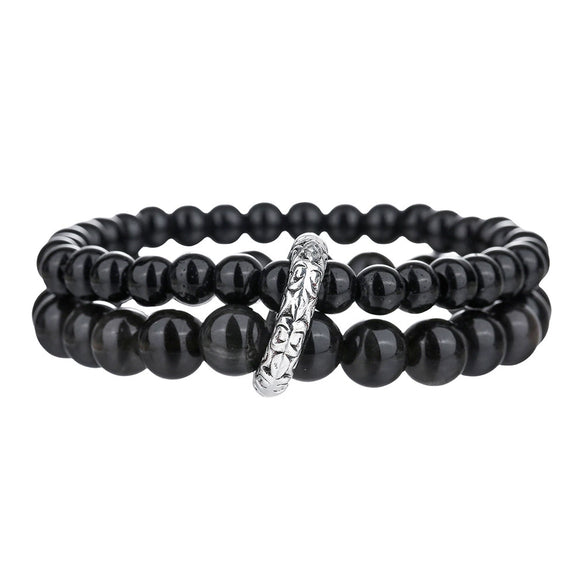 Wholesale Unisex Handmade Geometric Stone Alloy Bracelets