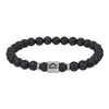 Wholesale Unisex Handmade Volcanic Rock Geometric Twelve Constellation Energy Beaded Bracelet