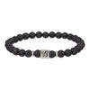 Wholesale Unisex Handmade Volcanic Rock Geometric Twelve Constellation Energy Beaded Bracelet