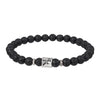 Wholesale Unisex Handmade Volcanic Rock Geometric Twelve Constellation Energy Beaded Bracelet