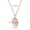 Wholesale Unisex Heartshaped Gold Electroplated Stainless Steel Pendant Necklace With Cross Chain