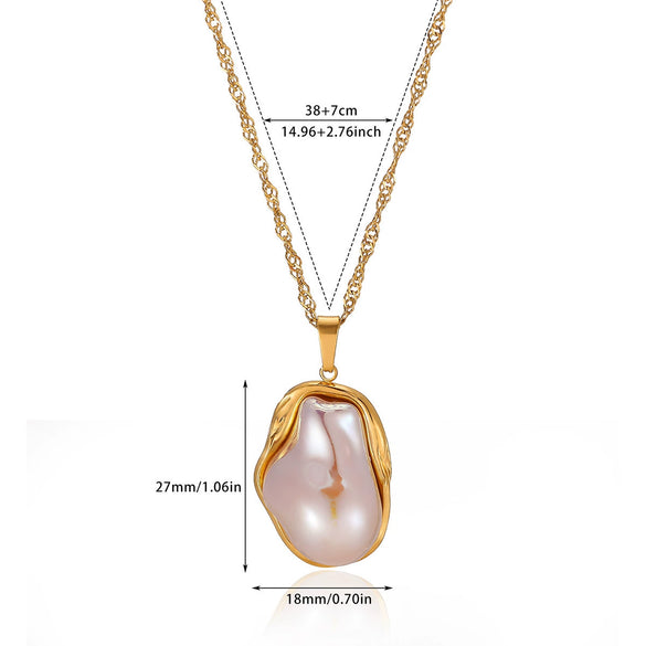 Wholesale Unisex Heartshaped Gold Electroplated Stainless Steel Pendant Necklace With Cross Chain