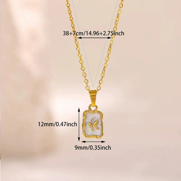 Wholesale Unisex Heartshaped Gold Electroplated Stainless Steel Pendant Necklace With Cross Chain