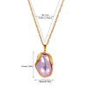 Wholesale Unisex Heartshaped Gold Electroplated Stainless Steel Pendant Necklace With Cross Chain