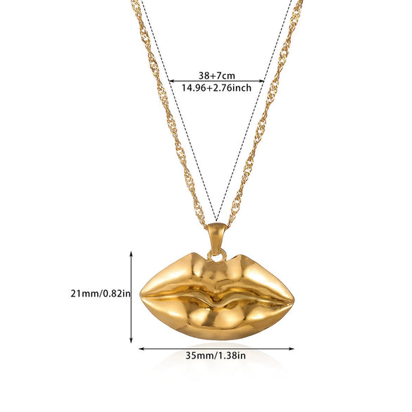 Wholesale Unisex Heartshaped Stainless Steel 18K Gold Plated Cross Chain Pendant Necklace