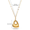 Wholesale Unisex Heartshaped Stainless Steel 18K Gold Plated Cross Chain Pendant Necklace