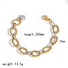 Wholesale Unisex Hip Hop Geometric Stainless Steel Vacuum Plated Bracelet