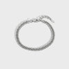 Wholesale Unisex Hip Hop Stainless Steel Cuban Chain Bracelet With Geometric Design And Stainless Steel Color Treatment