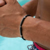 Wholesale Unisex Hip Hop Stretch Handmade Geometric Stone Chain Bracelet