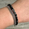 Wholesale Unisex Hip Hop Stretch Handmade Geometric Stone Chain Bracelet