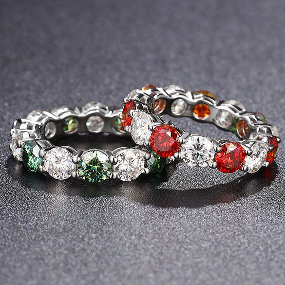 Wholesale Unisex Hiphop Geometric Silver Diamond Ring