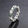 Wholesale Unisex Hiphop Geometric Silver Diamond Ring