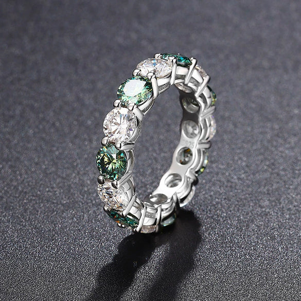 Wholesale Unisex Hiphop Geometric Silver Diamond Ring