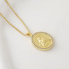 Wholesale Unisex Ins Style Copper Goldplated Cross Pendant Necklace With Zircon And O Word Chain