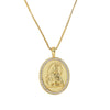 Wholesale Unisex Ins Style Copper Goldplated Cross Pendant Necklace With Zircon And O Word Chain