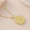 Wholesale Unisex Ins Style Copper Goldplated Cross Pendant Necklace With Zircon And O Word Chain
