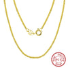 Wholesale Unisex Ins Style Geometric 925 Silver Electroplated Clavicle Chain Necklace