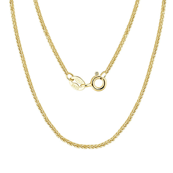 Wholesale Unisex Ins Style Geometric 925 Silver Electroplated Clavicle Chain Necklace