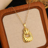 Wholesale Unisex Irregular Hollow Geometric Stainless Steel Earrings And Pendant Necklace With Electroplating