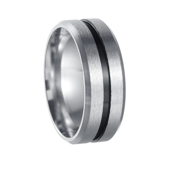 Wholesale Unisex Jewelry Geometric Stainless Steel Ring Electroplating