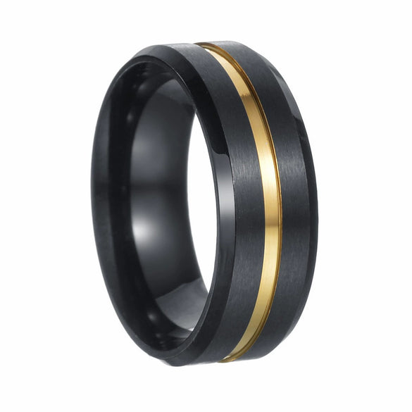Wholesale Unisex Jewelry Geometric Stainless Steel Ring Electroplating