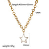 Wholesale Unisex Jewelry Set Stainless Steel Titanium Steel Electroplated Star Sun And Moon Clouds Universe Pattern Necklace And Bracelet