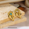 Wholesale Unisex Letter Shape Stainless Steel Gold Electroplated Brooch Jewelry