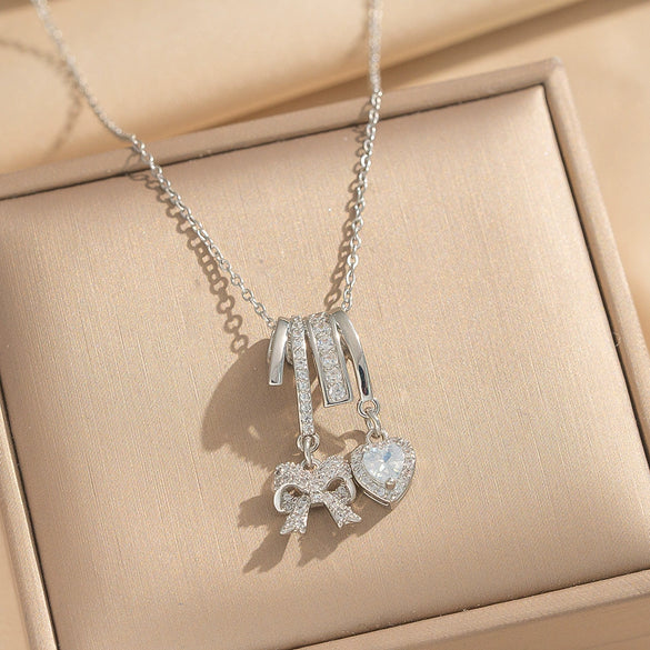 Wholesale Unisex Light Luxury Geometric Pendant Necklace With Gold Plated Copper Zircon Pendant And O Word Chain