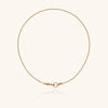 Wholesale Unisex Light Luxury Geometric Stainless Steel Electroplated Braided Rope Paperclip Clavicle Necklace