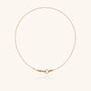 Wholesale Unisex Light Luxury Geometric Stainless Steel Electroplated Braided Rope Paperclip Clavicle Necklace