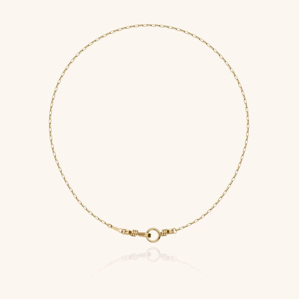Wholesale Unisex Light Luxury Geometric Stainless Steel Electroplated Braided Rope Paperclip Clavicle Necklace