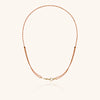 Wholesale Unisex Light Luxury Geometric Stainless Steel Electroplated Braided Rope Paperclip Clavicle Necklace