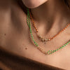 Wholesale Unisex Light Luxury Geometric Stainless Steel Electroplated Braided Rope Paperclip Clavicle Necklace