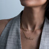 Wholesale Unisex Light Luxury Geometric Stainless Steel Electroplated Braided Rope Paperclip Clavicle Necklace
