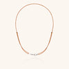 Wholesale Unisex Light Luxury Geometric Stainless Steel Electroplated Braided Rope Paperclip Clavicle Necklace