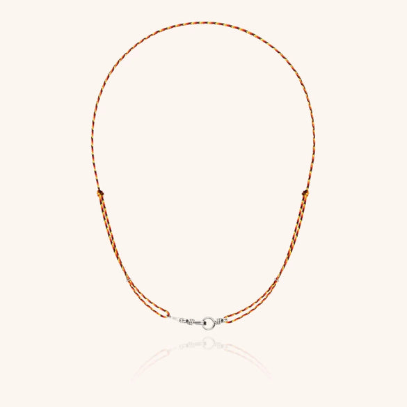 Wholesale Unisex Light Luxury Geometric Stainless Steel Electroplated Braided Rope Paperclip Clavicle Necklace