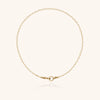 Wholesale Unisex Light Luxury Geometric Stainless Steel Electroplated Braided Rope Paperclip Clavicle Necklace