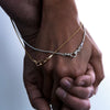Wholesale Unisex Light Luxury Geometric Stainless Steel Electroplated Braided Rope Paperclip Clavicle Necklace